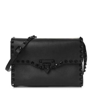 Valentino Garavani Black Medium Rockstud Bag